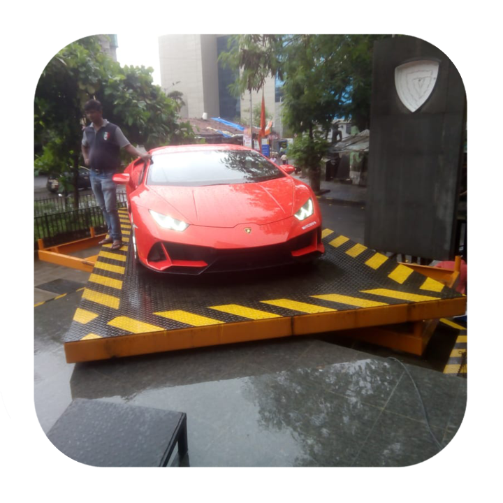 Hydraulic Car Scissor Lift with Rotating Platform for Floor-to-Floor Parking